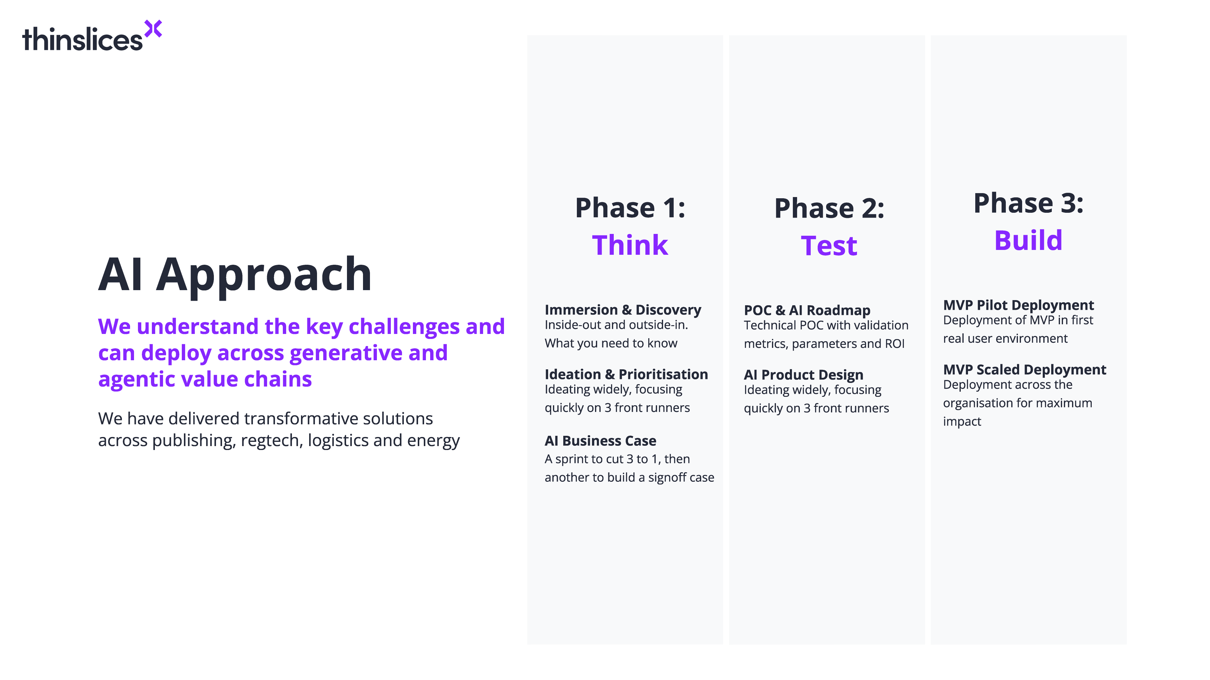 AI Approach business case