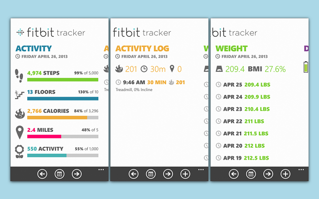 Mobile app for fitness