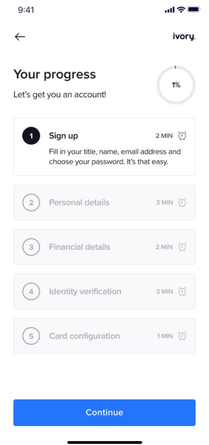 Ivory app onboarding screenshot