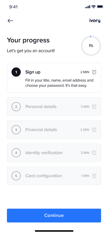 frictionless onboarding