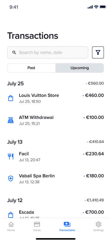 transactions